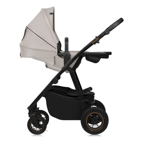 Lionelo Amber Plus 3v1 - kombinovaný kočárek s autosedačkou, Rodzaj wózka: zestaw 3w1, Kolor materiału: Beige Sand, 34 zdjęcie