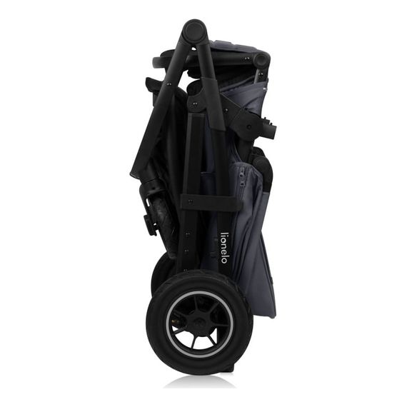 Lionelo Amber Plus 3v1 - kombinovaný kočárek s autosedačkou, Rodzaj wózka: zestaw 3w1, Kolor materiału: Grey Graphite, 6 zdjęcie