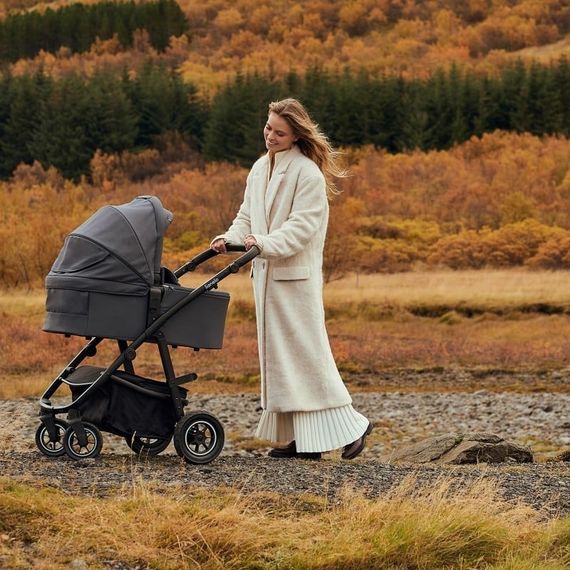 Lionelo Amber Plus 3v1 - kombinovaný kočárek s autosedačkou, Rodzaj wózka: zestaw 3w1, Kolor materiału: Green Forest, 14 zdjęcie