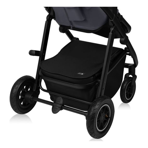 Lionelo Amber Plus 3v1 - kombinovaný kočárek s autosedačkou, Rodzaj wózka: zestaw 3w1, Kolor materiału: Grey Graphite, 16 zdjęcie