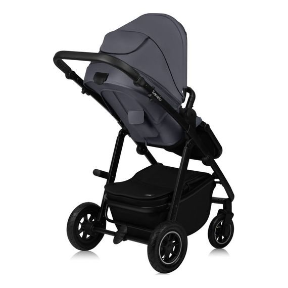 Lionelo Amber Plus 3v1 - kombinovaný kočárek s autosedačkou, Rodzaj wózka: zestaw 3w1, Kolor materiału: Grey Graphite, 24 zdjęcie