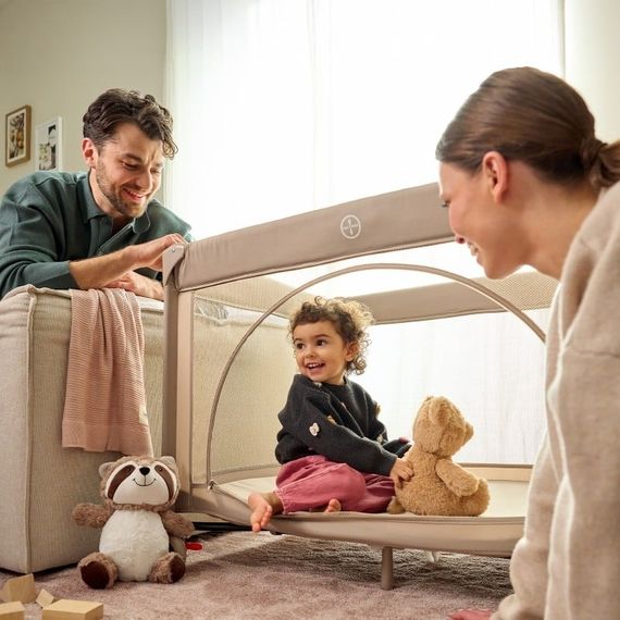 Lionelo Laura - cestovní postýlka Beige Sand, Kolor: Beige Sand, 12 zdjęcie