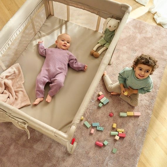 Lionelo Laura - cestovní postýlka Beige Sand, Kolor: Beige Sand, 13 zdjęcie