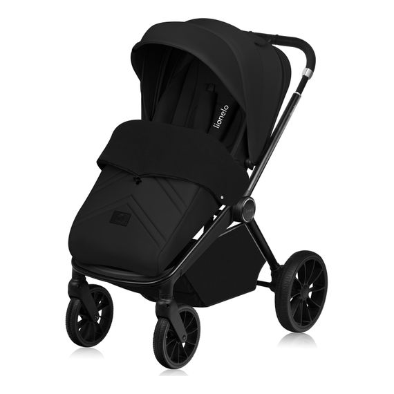 Lionelo Mika Plus 3w1 - wózek 3w1 z fotelikiem, Rodzaj wózka: zestaw 3w1 z fotelikiem, Kolor materiału: Black Onyx, 5 zdjęcie