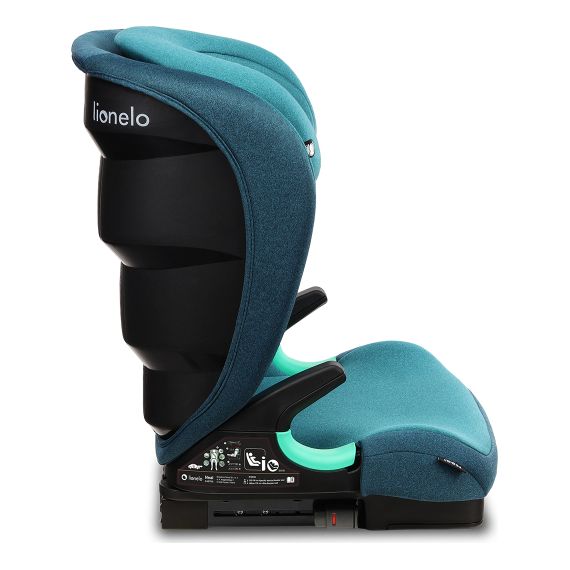 Lionelo Neal i-Size - autosedačka pro starší děti (100-150 cm | 15-36 kg | 4-12 let), Kolor: Green Turquoise, 15 zdjęcie