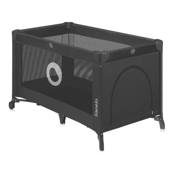 Lionelo Stefi - cestovní postýlka Black Carbon, Kolor: Black Carbon, 9 zdjęcie