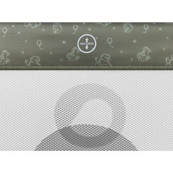 Lionelo Sven Plus - cestovní postýlka Beige Olive, Kolor: Beige Olive, 11 zdjęcie