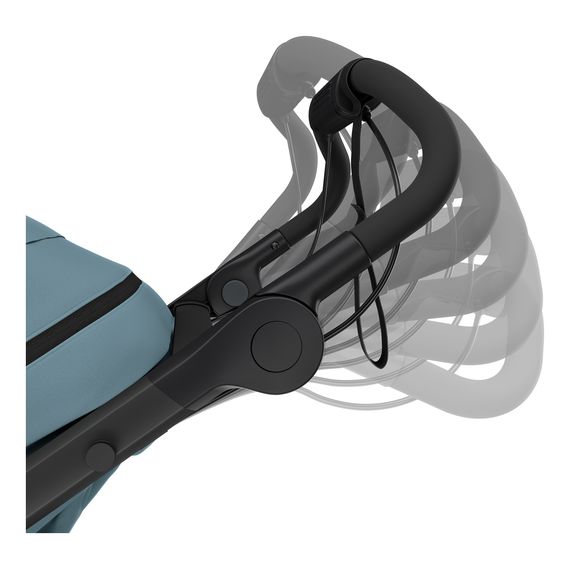 Thule Urban Glide 3 tříkolový kočárek 2v1, Rodzaj wózka: głęboko-spacerowy, Kolor materiału: Mid-Blue, 10 zdjęcie