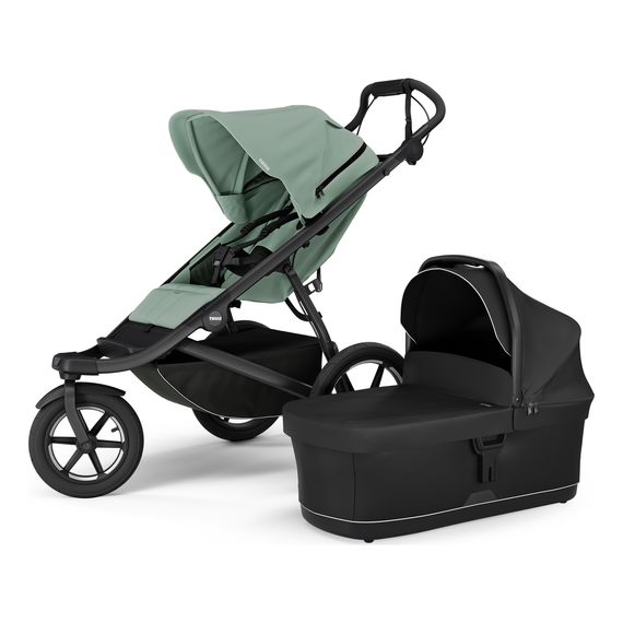 Thule Urban Glide 3 tříkolový kočárek 2v1, Rodzaj wózka: głęboko-spacerowy, Kolor materiału: Mist Green