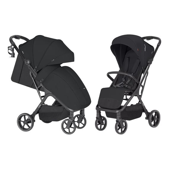 Carrello Nova+ sportovní kočárek, Kolor materiału: Vinyl Black, 6 zdjęcie