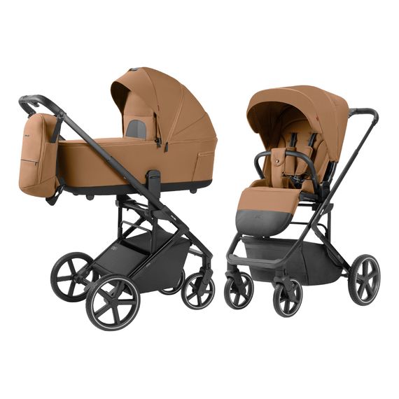 Carrello Alfa wózek 2w1, Rodzaj wózka: głęboko-spacerowy, Kolor materiału: Honey Beige, 19 zdjęcie