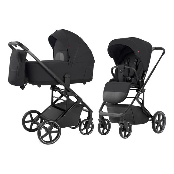 Carrello Alfa wózek 2w1, Rodzaj wózka: głęboko-spacerowy, Kolor materiału: Rock Black, 22 zdjęcie