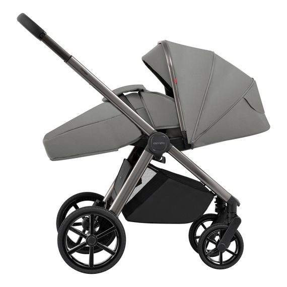 Carrello Omega kombinovaný kočárek 2v1, Kolor materiału: Superb Grey, Kolor ramy: Silver, 19 zdjęcie