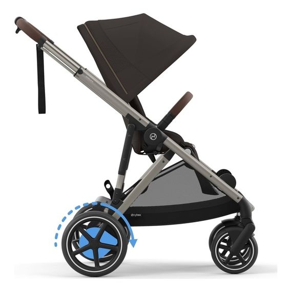Cybex eGazelle S - Electric Modular Pushchair (Birth - 22 kg), Rodzaj: spacerowy, Kolor: Chocolate Brown, image , 11 image