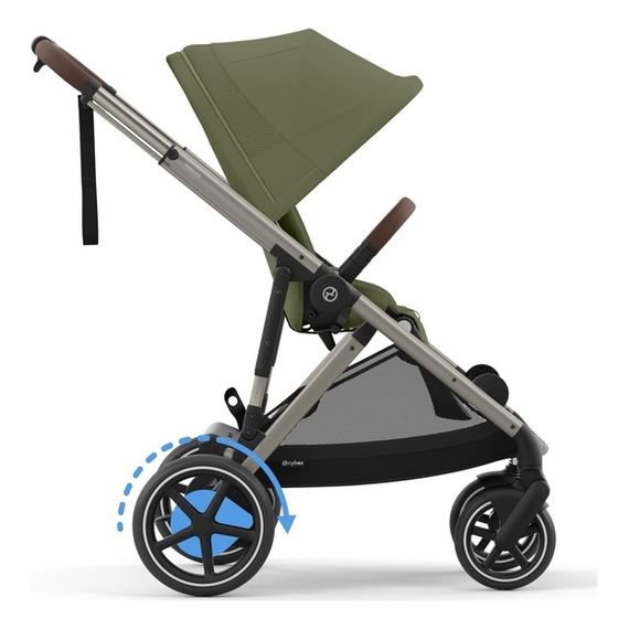 Cybex eGazelle S elektrický sportovní kočárek, Rodzaj wózka: spacerowy, Kolor materiału: Moss Green, 10 zdjęcie