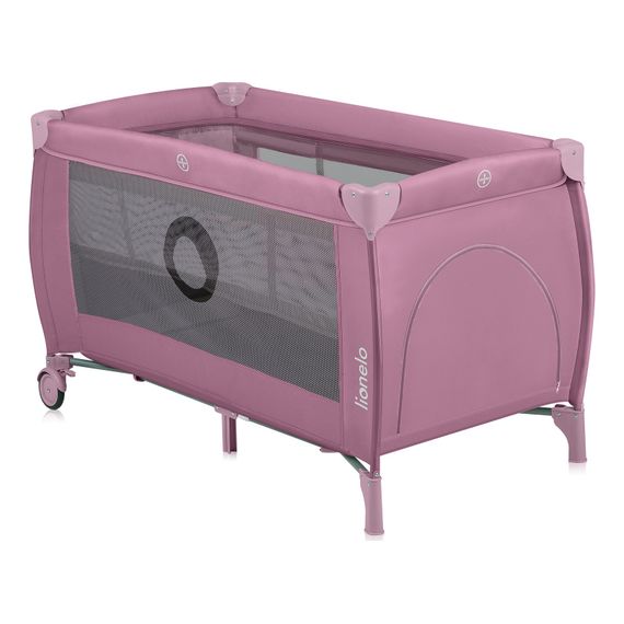 Lionelo Stefi Plus łóżeczko turystyczne Pink Magnolia, Kolor: Pink Magnolia, 6 zdjęcie