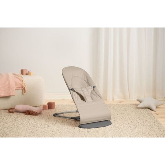 BabyBjorn Balance Soft Woven/Jersey Tri Fabric Pískovošedý, Rodzaj: Woven/Jersey Tri Fabric, Kolor: Piaskowoszary, 9 zdjęcie