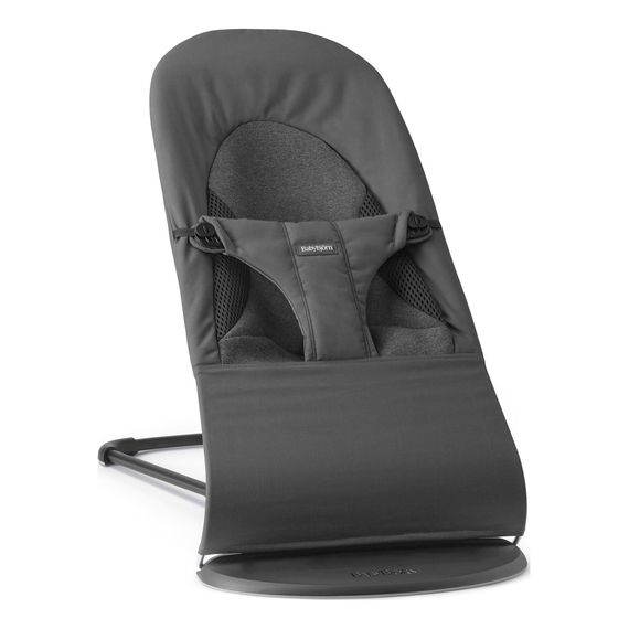 BabyBjorn Balance Soft Woven/Jersey Tmavě šedý + hračka k lehátku Googly Eyes, Rodzaj: Woven/Jersey Tri Fabric, Kolor: Ciemny szary, 13 zdjęcie