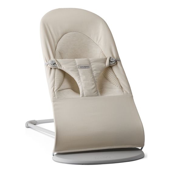 BabyBjorn Balance Soft Woven/JerseyTri Fabric Jasny Beż + zabawka do leżaczka Googly Eyes, Rodzaj: Woven/Jersey Tri Fabric, Kolor: Jasny Beige, 13 zdjęcie