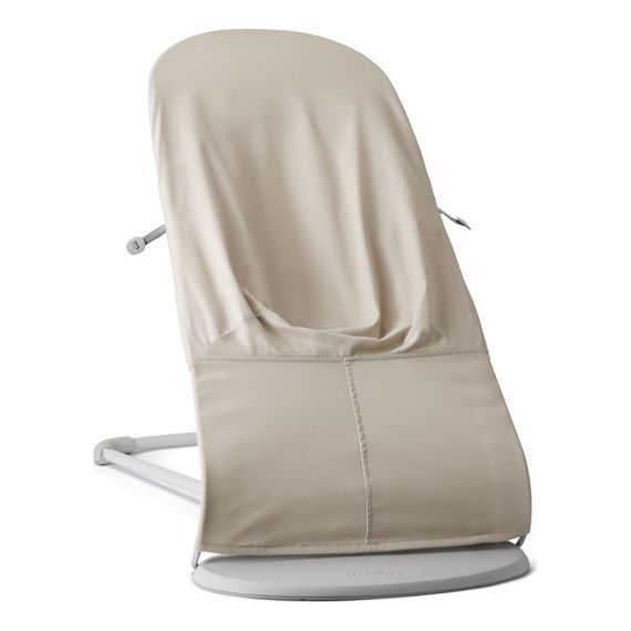 BabyBjorn Balance Soft Woven/JerseyTri Fabric Jasny Beż + zabawka do leżaczka Googly Eyes, Rodzaj: Woven/Jersey Tri Fabric, Kolor: Jasny Beige, 20 zdjęcie