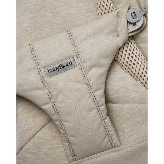 BabyBjorn Balance Soft Woven/Jersey Tri Fabric Pískovošedý, Rodzaj: Woven/Jersey Tri Fabric, Kolor: Piaskowoszary, 32 zdjęcie