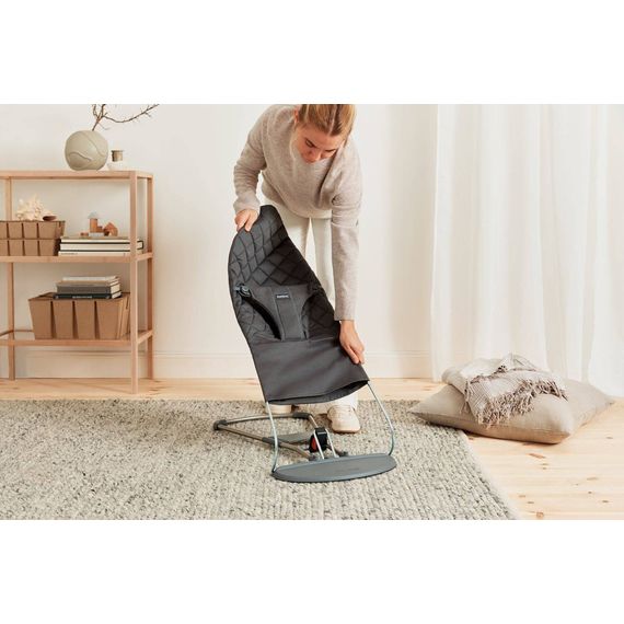 BabyBjorn Bliss Woven Baby Bouncer Anthracite + Googly Eyes Toy, Rodzaj: Woven, Kolor: Antracyt, image , 5 image