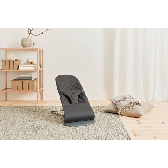 BabyBjorn Bliss Woven Baby Bouncer Anthracite + Googly Eyes Toy, Rodzaj: Woven, Kolor: Antracyt, image , 8 image