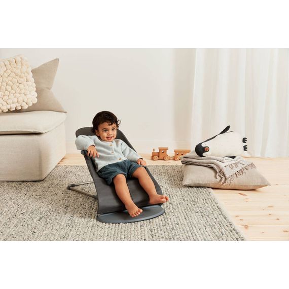 BabyBjorn Bliss Woven Baby Bouncer Anthracite + Googly Eyes Toy, Rodzaj: Woven, Kolor: Antracyt, image , 10 image
