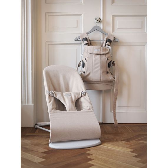 BabyBjorn Bliss Woven Světle béžový melanž, Rodzaj: Woven, Kolor: Jasny Beż melanż, 23 zdjęcie