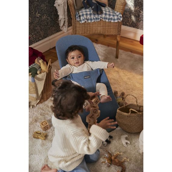 BabyBjorn Bliss Woven Modrý melanž, Rodzaj: Woven, Kolor: Niebieski melanż, 17 zdjęcie