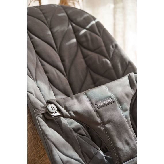 BabyBjorn Bliss Woven Petal Quilt Baby Bouncer Anthracite + Googly Eyes Toy, Rodzaj: Woven Petal Quilt, Kolor: Antracyt, image , 7 image
