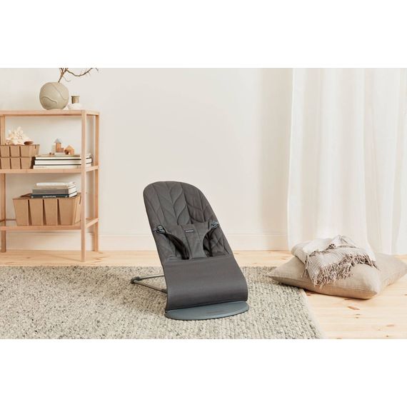 BabyBjorn Bliss Woven Petal Quilt Baby Bouncer Anthracite + Googly Eyes Toy, Rodzaj: Woven Petal Quilt, Kolor: Antracyt, image , 8 image