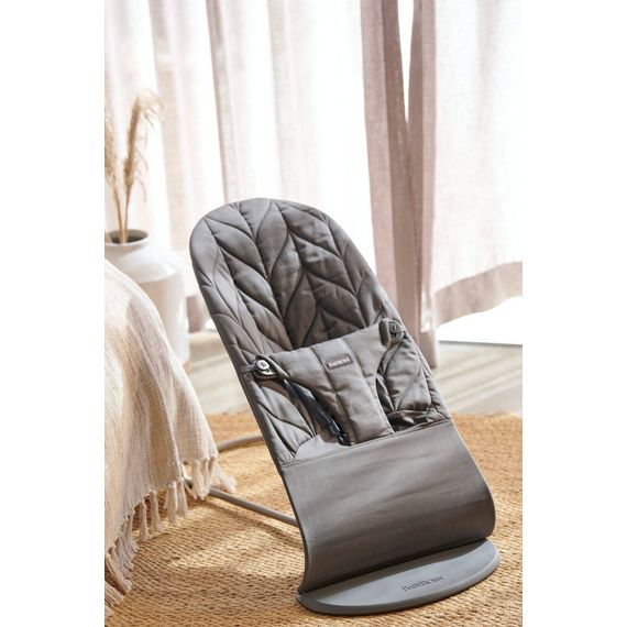 BabyBjorn Bliss Woven Petal Quilt Baby Bouncer Anthracite + Googly Eyes Toy, Rodzaj: Woven Petal Quilt, Kolor: Antracyt, image , 9 image