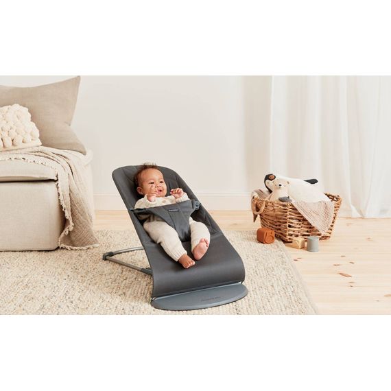 BabyBjorn Bliss Woven Petal Quilt Baby Bouncer Anthracite + Googly Eyes Toy, Rodzaj: Woven Petal Quilt, Kolor: Antracyt, image , 13 image