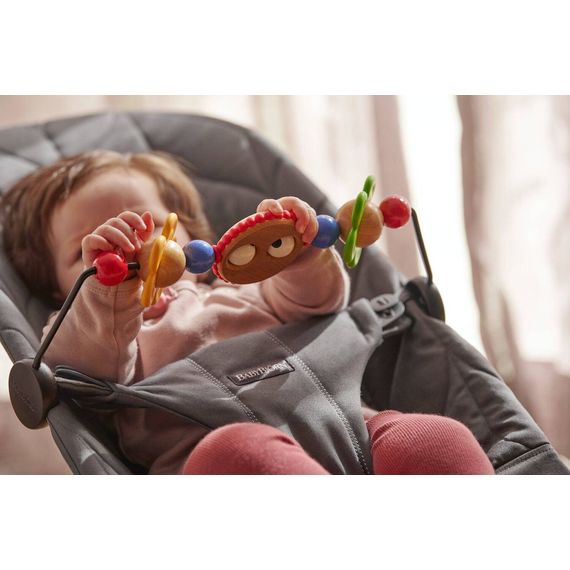BabyBjorn Bliss Woven Petal Quilt Baby Bouncer Anthracite + Googly Eyes Toy, Rodzaj: Woven Petal Quilt, Kolor: Antracyt, image , 15 image