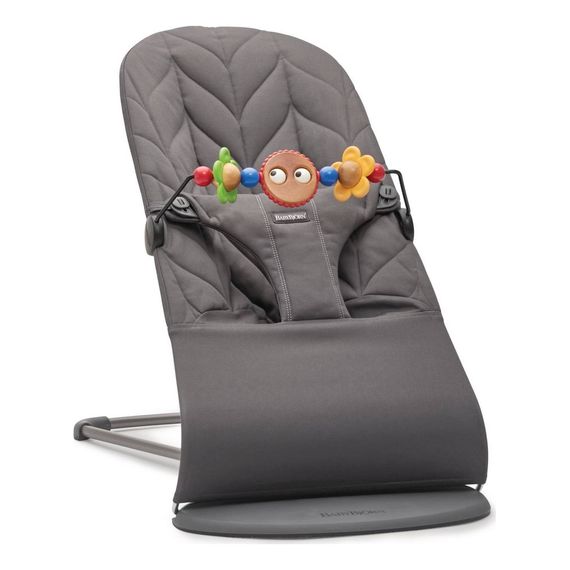 BabyBjorn Bliss Woven Petal Quilt Baby Bouncer Anthracite + Googly Eyes Toy, Rodzaj: Woven Petal Quilt, Kolor: Antracyt, image , 17 image