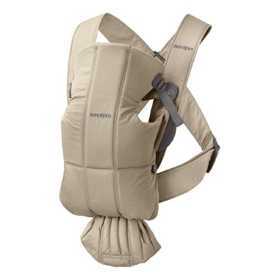 BabyBjorn Mini Woven nosítko béžové, Rodzaj: Woven, Kolor: Beige