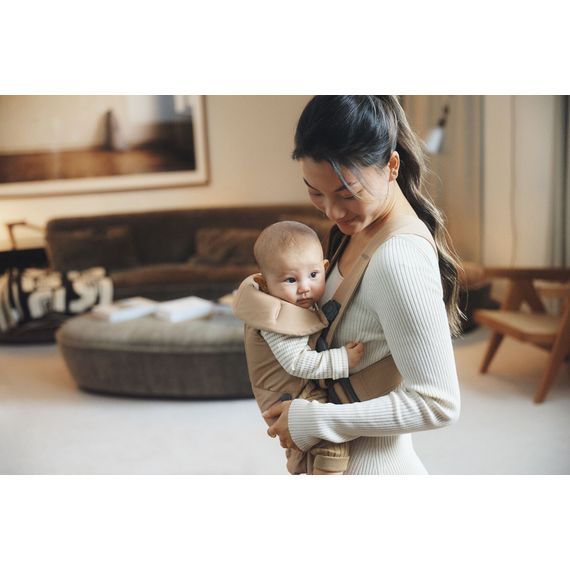 BabyBjorn Mini Woven nosítko béžové, Rodzaj: Woven, Kolor: Beige, 6 zdjęcie