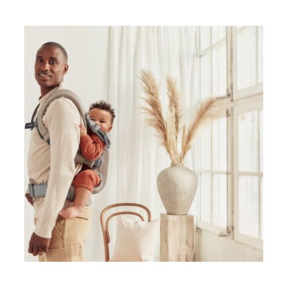 BabyBjorn nosítko Harmony 3D Mesh Šedobéžový, Rodzaj: 3D Mesh, Kolor: Szary Beż, 57 zdjęcie
