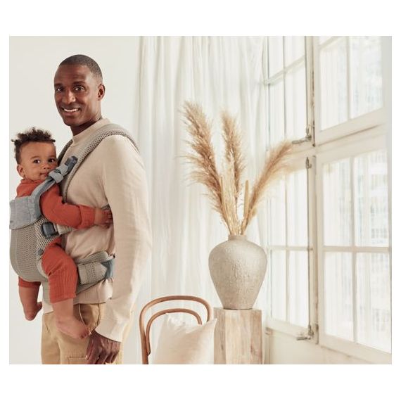 BabyBjorn nosítko Harmony 3D Mesh Šedobéžový, Rodzaj: 3D Mesh, Kolor: Szary Beż, 58 zdjęcie