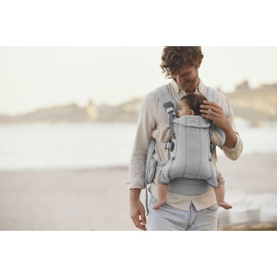 BabyBjorn nosítko Harmony 3D Mesh Světle šedý melanž, Rodzaj: Woven, Kolor: Jasny szary melanż, 5 zdjęcie