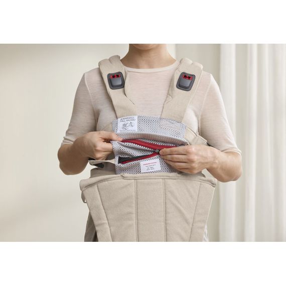 BabyBjorn Harmony Woven Baby Carrier Light Beige Melange, Rodzaj: Woven, Kolor: Jasny beż melanż, image , 7 image