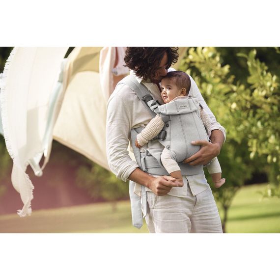 BabyBjorn nosítko Harmony 3D Mesh Světle šedý melanž, Rodzaj: Woven, Kolor: Jasny szary melanż, 7 zdjęcie