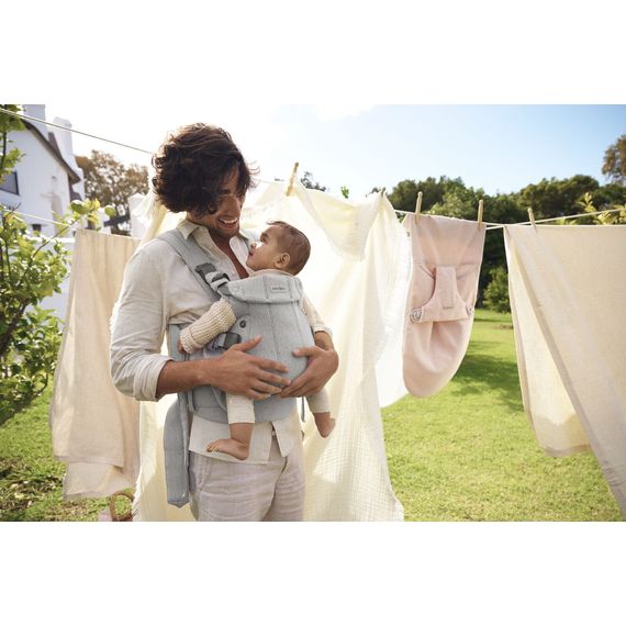 BabyBjorn nosítko Harmony 3D Mesh Světle šedý melanž, Rodzaj: Woven, Kolor: Jasny szary melanż, 9 zdjęcie