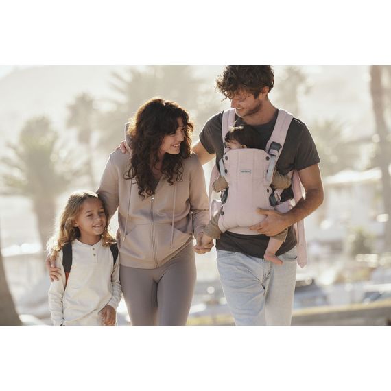 BabyBjorn nosítko Harmony 3D Mesh Světle růžový melanž, Rodzaj: Woven, Kolor: Jasny róż melanż, 9 zdjęcie