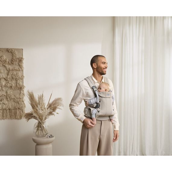BabyBjorn Harmony Woven Baby Carrier Light Beige Melange, Rodzaj: Woven, Kolor: Jasny beż melanż, image , 10 image