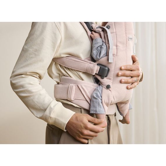 BabyBjorn nosítko Harmony 3D Mesh Světle růžový melanž, Rodzaj: Woven, Kolor: Jasny róż melanż, 12 zdjęcie