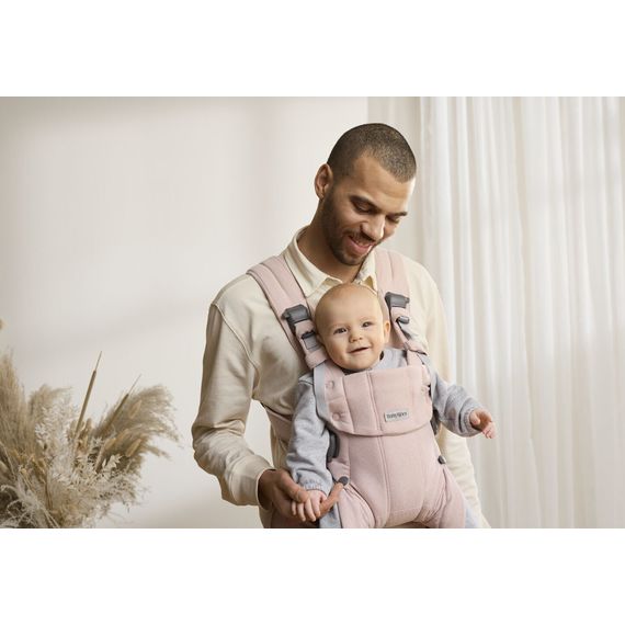 BabyBjorn nosítko Harmony 3D Mesh Světle růžový melanž, Rodzaj: Woven, Kolor: Jasny róż melanż, 14 zdjęcie