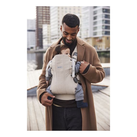 BabyBjorn Harmony Woven Baby Carrier Light Beige Melange, Rodzaj: Woven, Kolor: Jasny beż melanż, image , 14 image