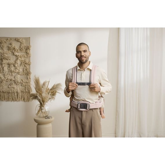 BabyBjorn nosítko Harmony 3D Mesh Světle růžový melanž, Rodzaj: Woven, Kolor: Jasny róż melanż, 20 zdjęcie